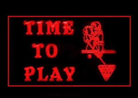 Time To Play LED Neon Sign